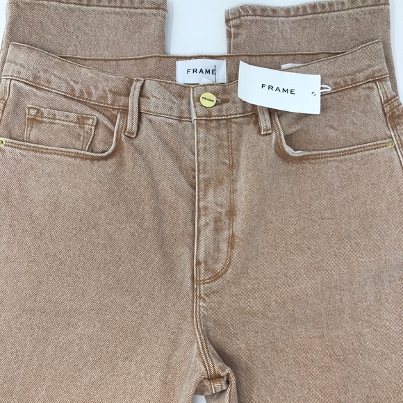 Frame Le Sylvie Slender Straight Sand Jeans - Picture 4 of 11